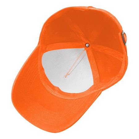 Кепка 5- панельная Oxford 300, c оранжевым сендвичем, оранжевая