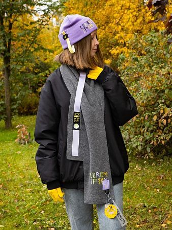 Шарф Urban Flow, темно-серый меланж