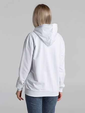 Толстовка на молнии с капюшоном Unit Siverga, белая, размер S
