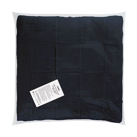 Плед Селла (Cella) вязаный, синий (без подарочной коробки)