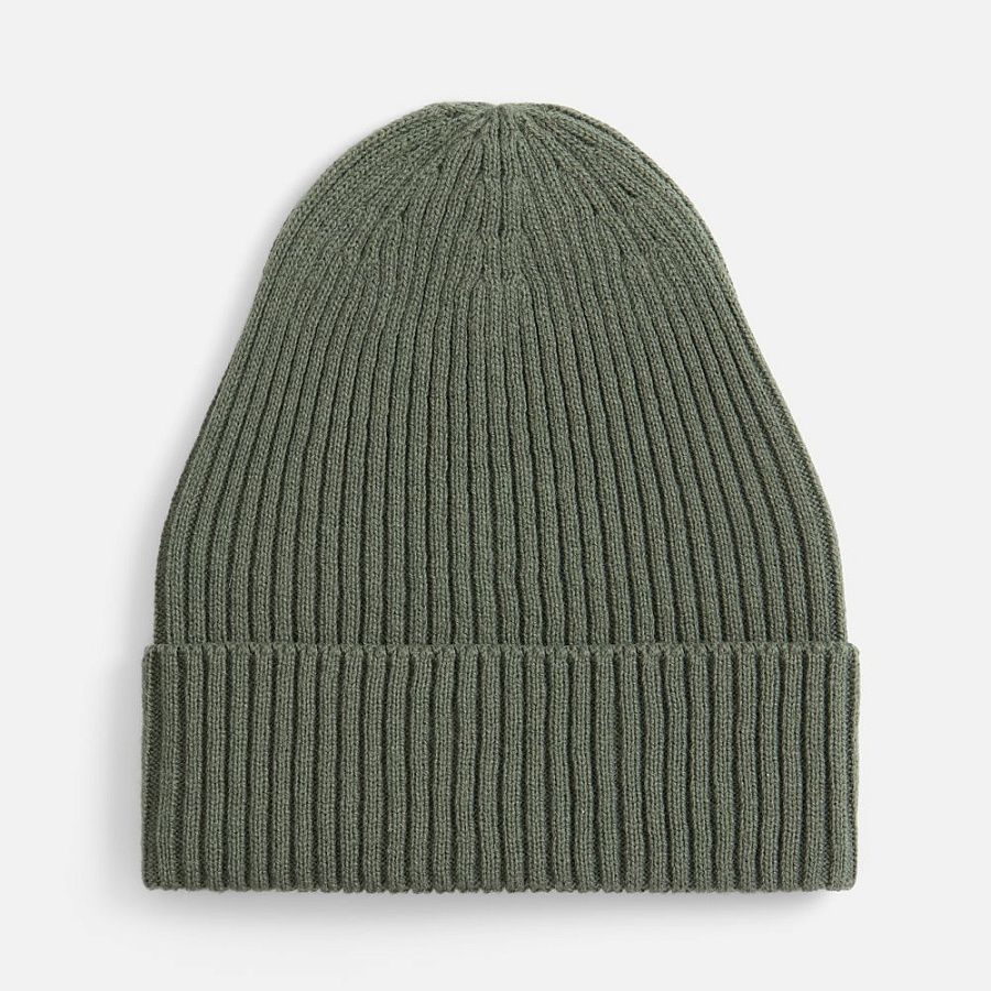 Шапка Catch Match без помпона, зеленая (полынь)