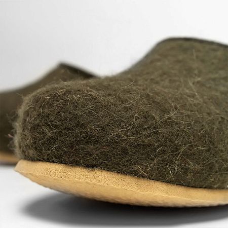 Домашние валенки Cant, зеленые (олива), размер 43