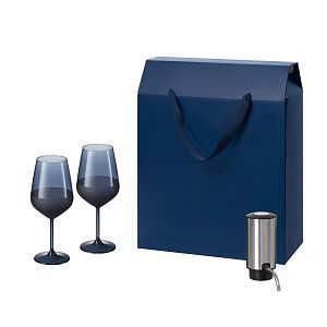 Подарочный набор Sapphire, Dante (2 бокала + аэратор для вина)