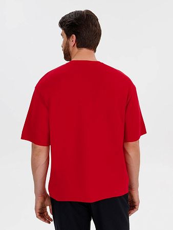 Джемпер с коротким рукавом Siluetti Volumica, красный, размер XL/2XL