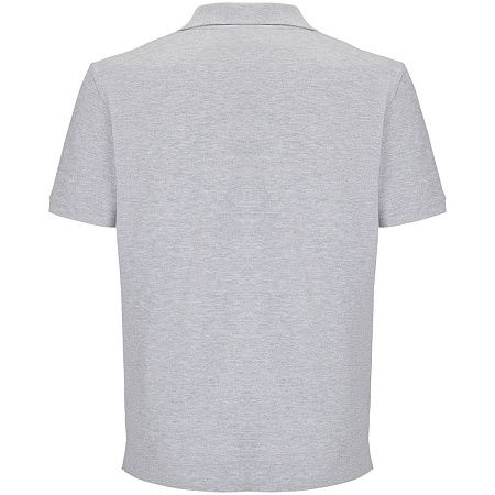 Рубашка поло унисекс Pegase, серый меланж, размер XXS