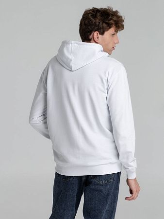 Толстовка на молнии с капюшоном Unit Siverga, белая, размер S