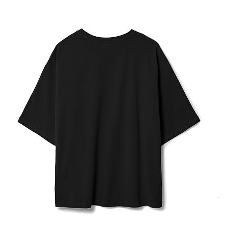 Футболка унисекс оверсайз Street Vibes, черная, размер XS/S под нанесение