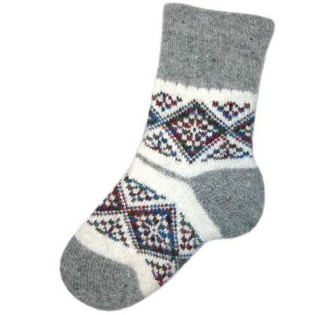 Шерстяные носки с орнаментом, женские, цвета на выбор