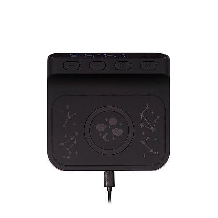 Зарядная станция с часами 15W Rigel, черная