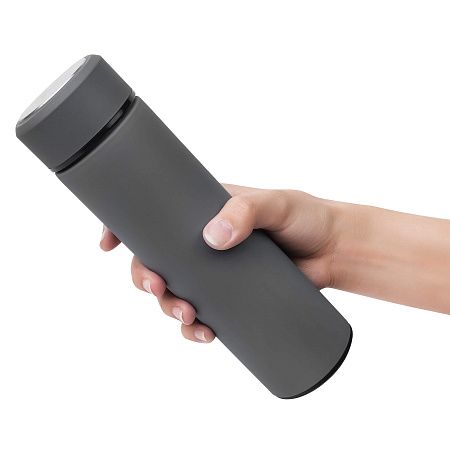 Термос EVANS SOFT 420мл. Серый 6200.23