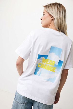 Футболка Iqoniq Kakadu из переработанного хлопка, свободный крой, унисекс, 180 г/м²