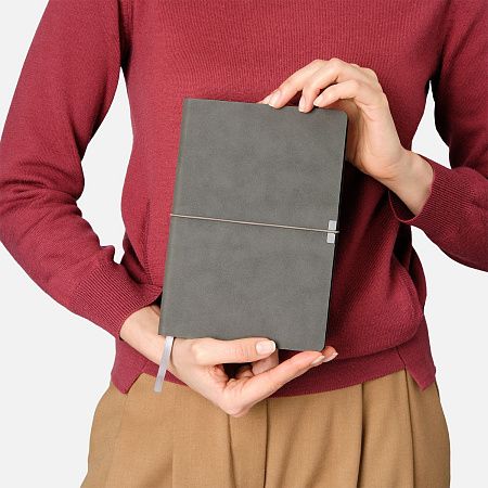 Ежедневник Ин Велюр (In Velour) недатированный, серый