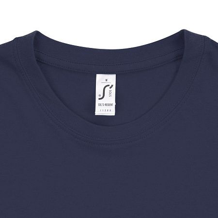 Футболка унисекс Regent 150, синяя (джинс), размер XXL