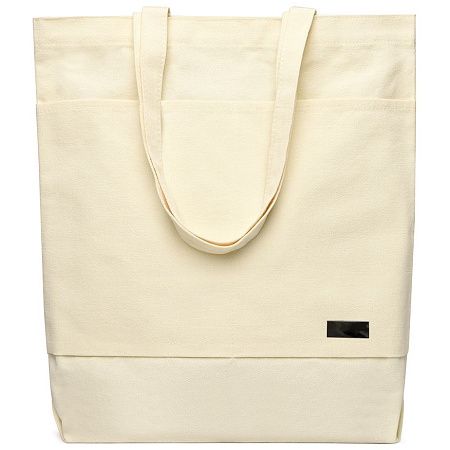 Сумка для покупок JETTA 325 г/м² с шильдом - ракета, натуральный