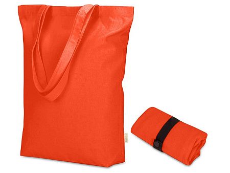 Сумка Fixy из переработанного хлопка 220 г/м2 с фиксирующей лентой