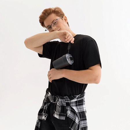 Футболка унисекс KRIS, 150 гр., черная