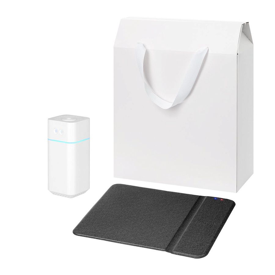 Подарочный набор Cloud NEO, Ноnor, черный (увлажнитель воздуха, зарядное устройство)