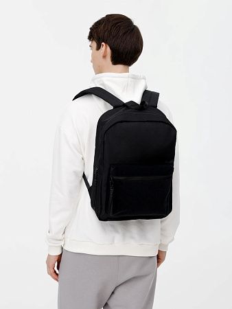 Рюкзак Patch Catcher с карманом из липучки, черный