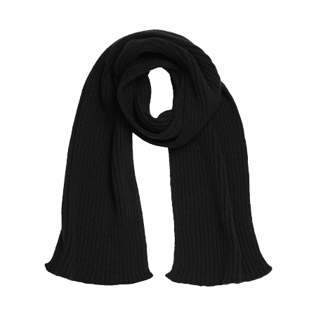 Шарф Forges вязаный, черный