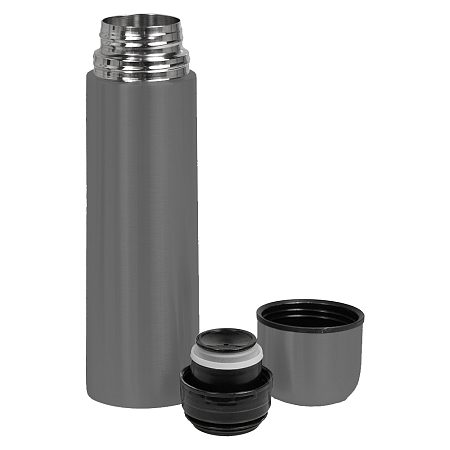 Термос вакуумный стальной Optimus  двухстеночный 500 мл, темно-серый