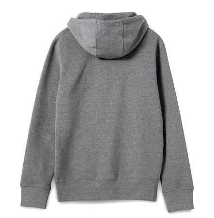 Толстовка на молнии с капюшоном унисекс King, темно-серый меланж, размер 3XL