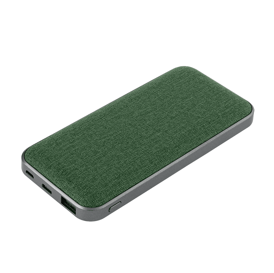 Внешний аккумулятор Твид PB (Tweed PB) 10000 mAh, зеленый