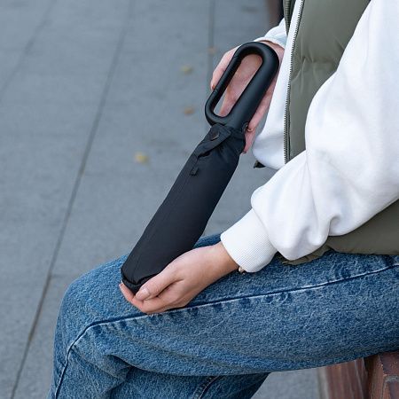 Зонт складной Азимут (Azimut), черный