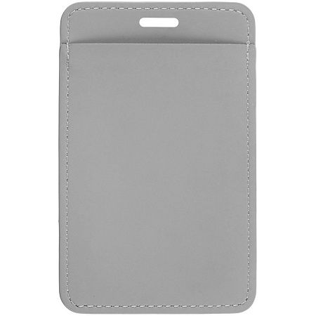 Чехол для пропуска Shall Simple, серый