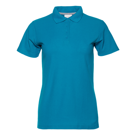 Рубашка поло женская STAN хлопок/полиэстер 185, 04WL, Лазурный,  (40/1)  (42/XS)