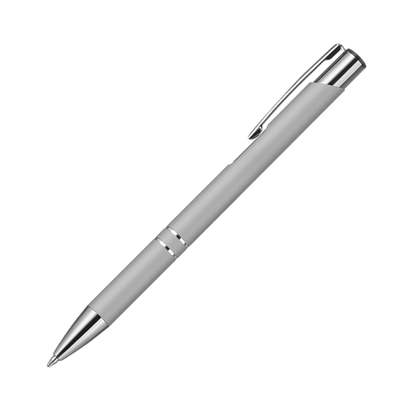 Шариковая ручка Альфа (Alpha), серебряная