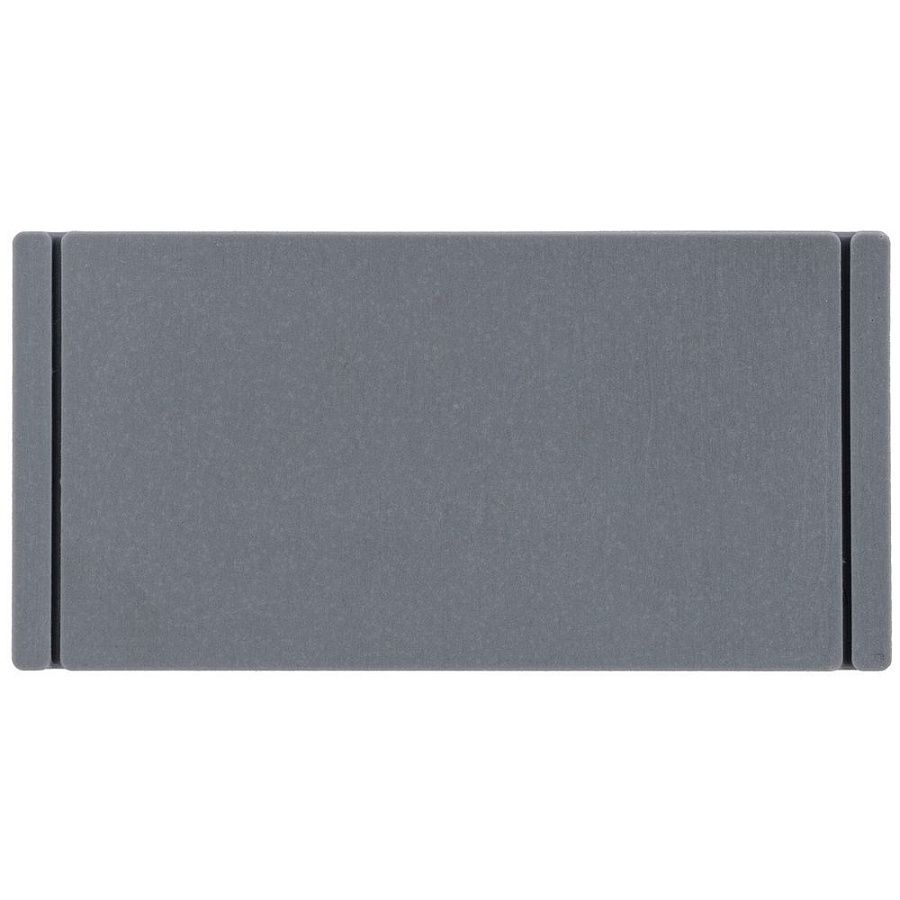 Лейбл из ПВХ Dzeta, XS, серый