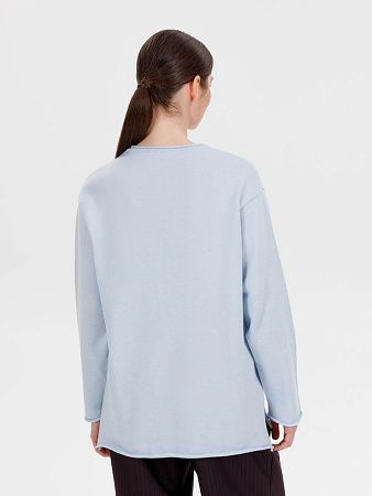Лонгслив унисекс Siluetti Fuori, светло-голубой, размер S/M