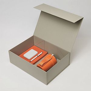 Подарочный набор Монако (Monaco), оранжевый (термокружка, аккумулятор, ежедневник, ручка)