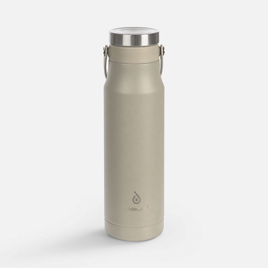 Термобутылка Tateyama, серо-бежевая