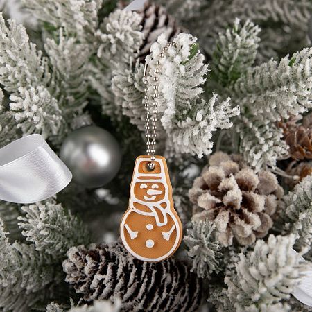 Мини-подвеска «Пряник», 3D-печать на заказ, снеговик