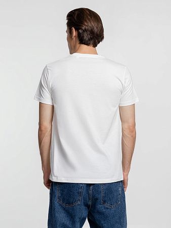 Футболка унисекс T-Bolka 160, белая (теплый оттенок), размер S