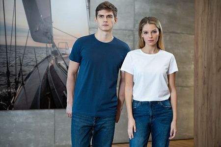 Футболка мужская American U, светлый меланж, размер S