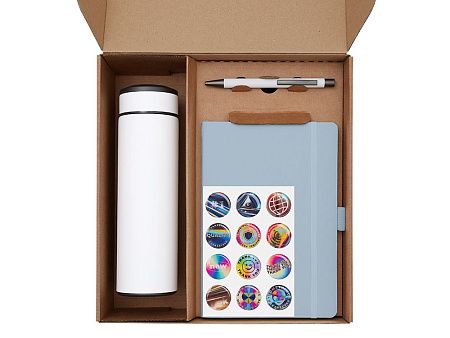 Набор «Warmpage» с термосом, блокнотом, ручкой и чаем