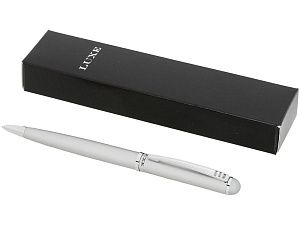 Ручка металлическая шариковая, цвет: серебристый