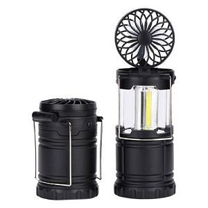 Фонарь Tools Mina, для кемпинга, с вентилятором, пластиковый, черный