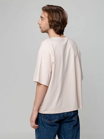 Футболка унисекс оверсайз Street Vibes, бежевая, размер XL/2XL