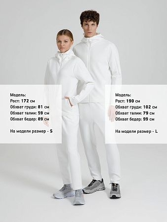 Куртка с капюшоном унисекс Begi, молочно-белая, размер M