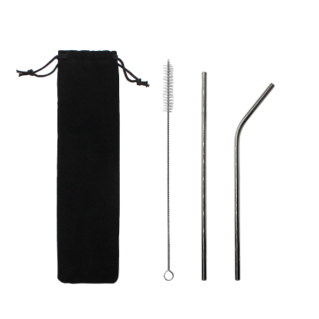 Набор многоразовых трубочек Оnlycofer black