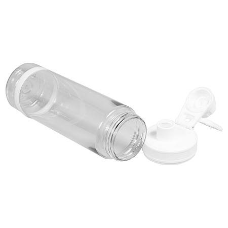 Бутылка для воды Oslo, 700 мл, пластиковая, с силиконовым кольцом, белая