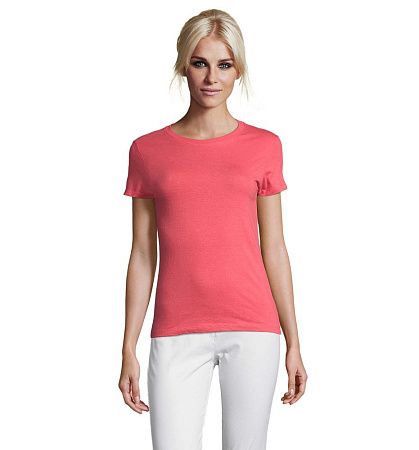 Футболка женская Regent Women, розовая (коралловая), размер S