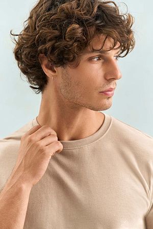 Футболка унисекс Regent 150, серо-бежевая, размер M