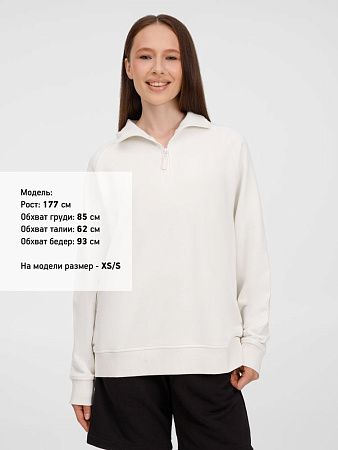 Толстовка унисекс S3, молочно-белая, размер M/L