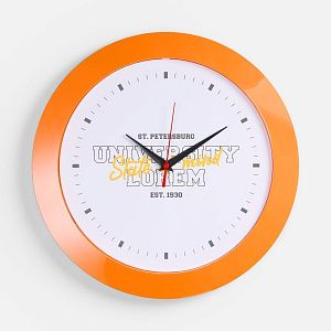 Часы настенные Vivid Large, оранжевые