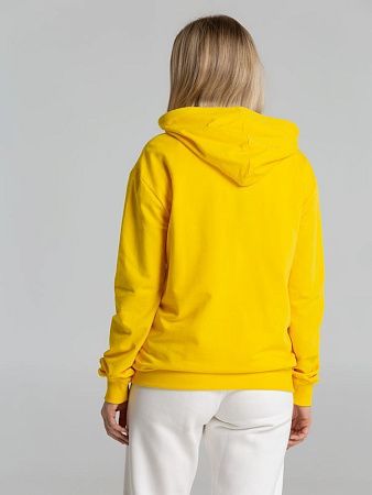 Толстовка на молнии с капюшоном Unit Siverga, желтая, размер 4XL