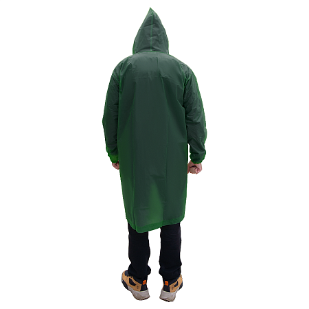 Дождевик RainForest, унисекс, материал EVA, размер M-L, темно-зеленый